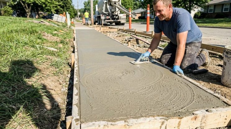Concrete Sidewalk Repair in Cary, NC